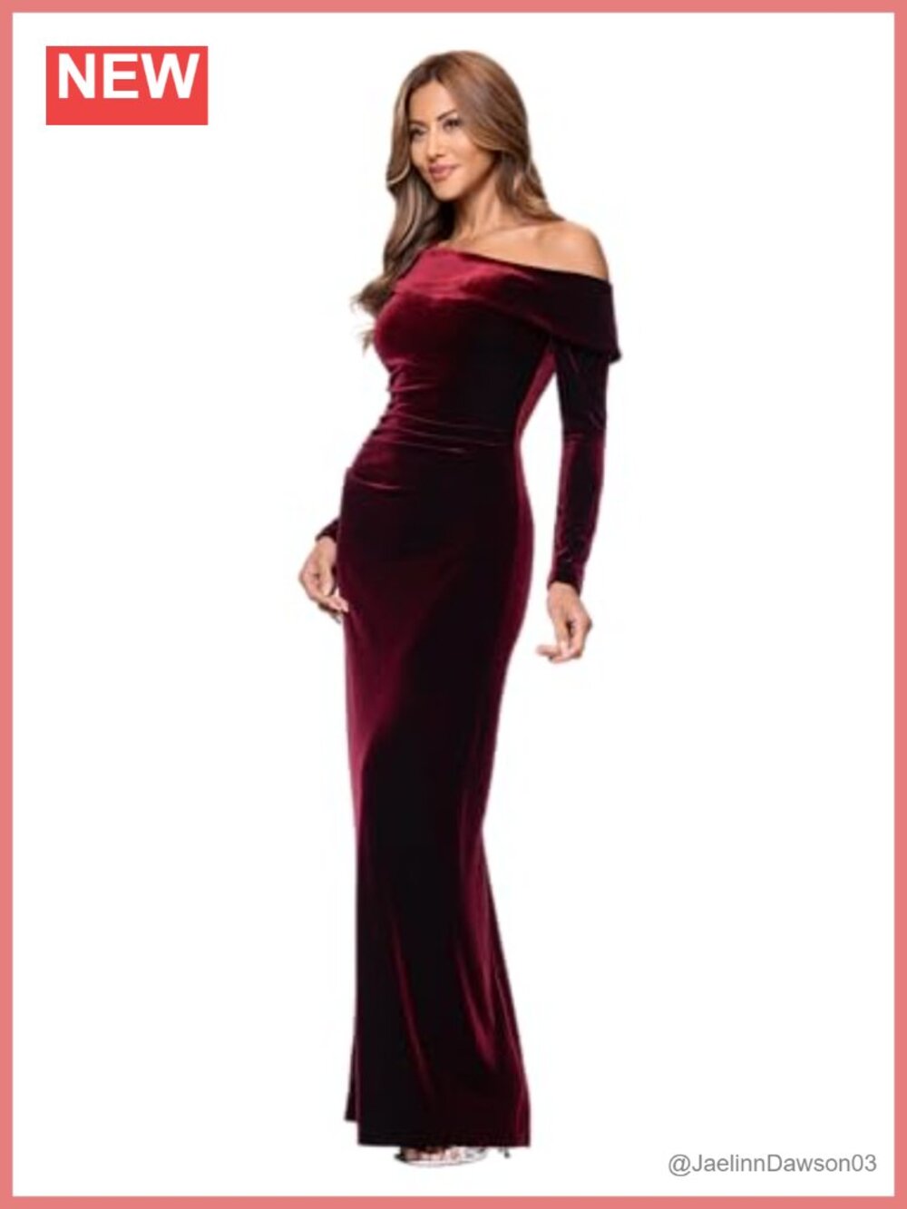 Velvet Off Shoulder Long Sleeve Ruched Floor Length Formal Dress